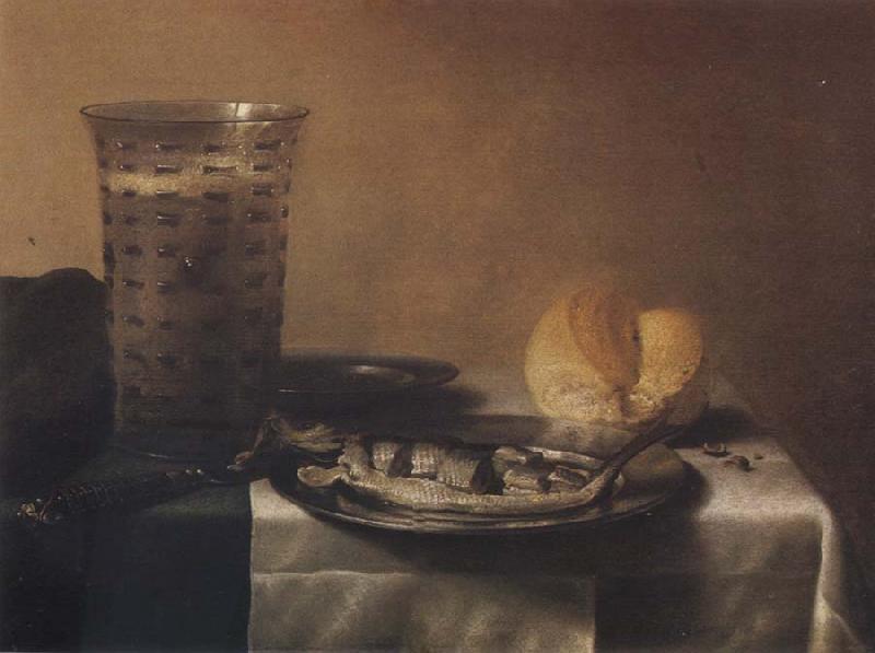 Pieter Claesz Style life with herring oil painting picture